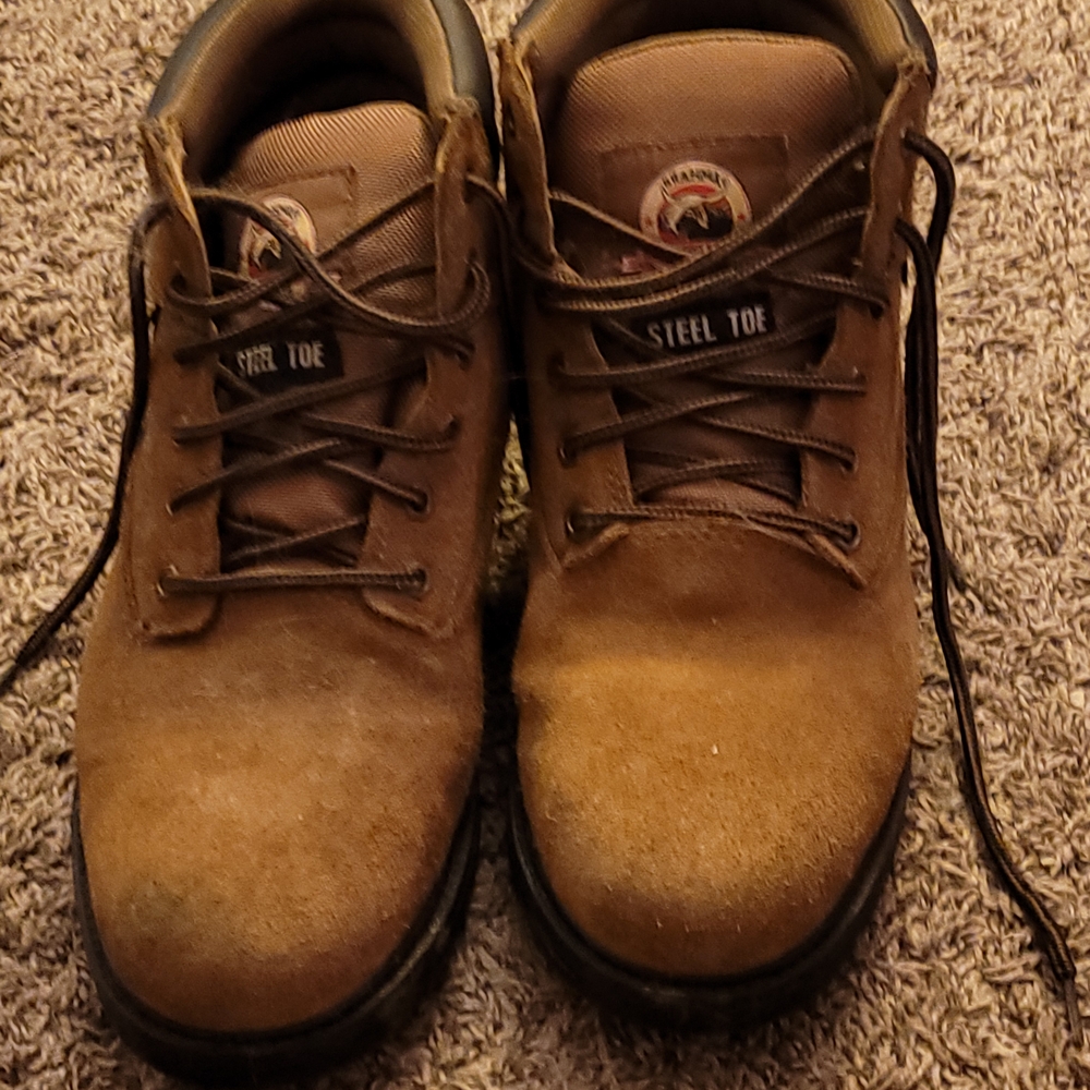 Men's Brown Steel Toe Work Boots
